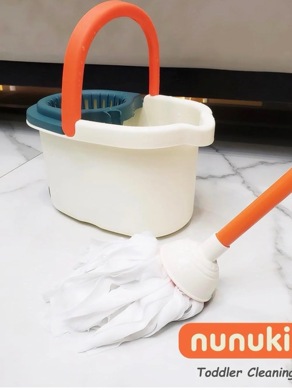 Little Helper Kids Cleaning Set - Orange & White （ brand：nunukids）
